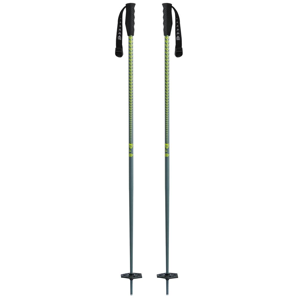 Brand New 2026 Black Crows Meta Ski Poles | 135cm (53") | Grey/Yellow Christmas